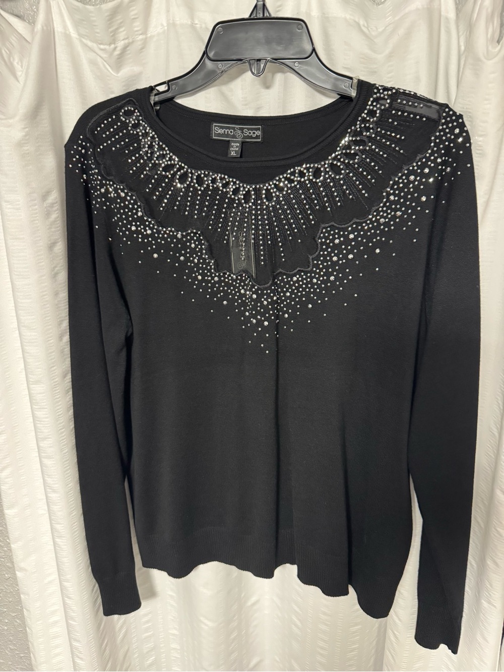 Sienna & Sage Women’s Top with Rhinestones